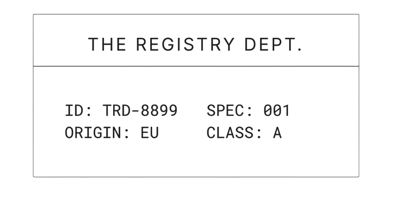 The Registry Dept.